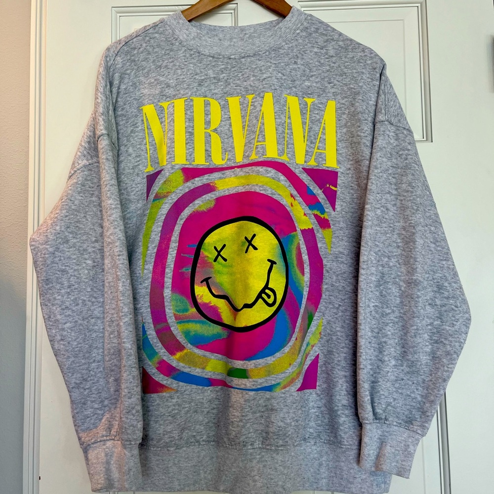 Nirvana sweatshirt, size S, excellent cond